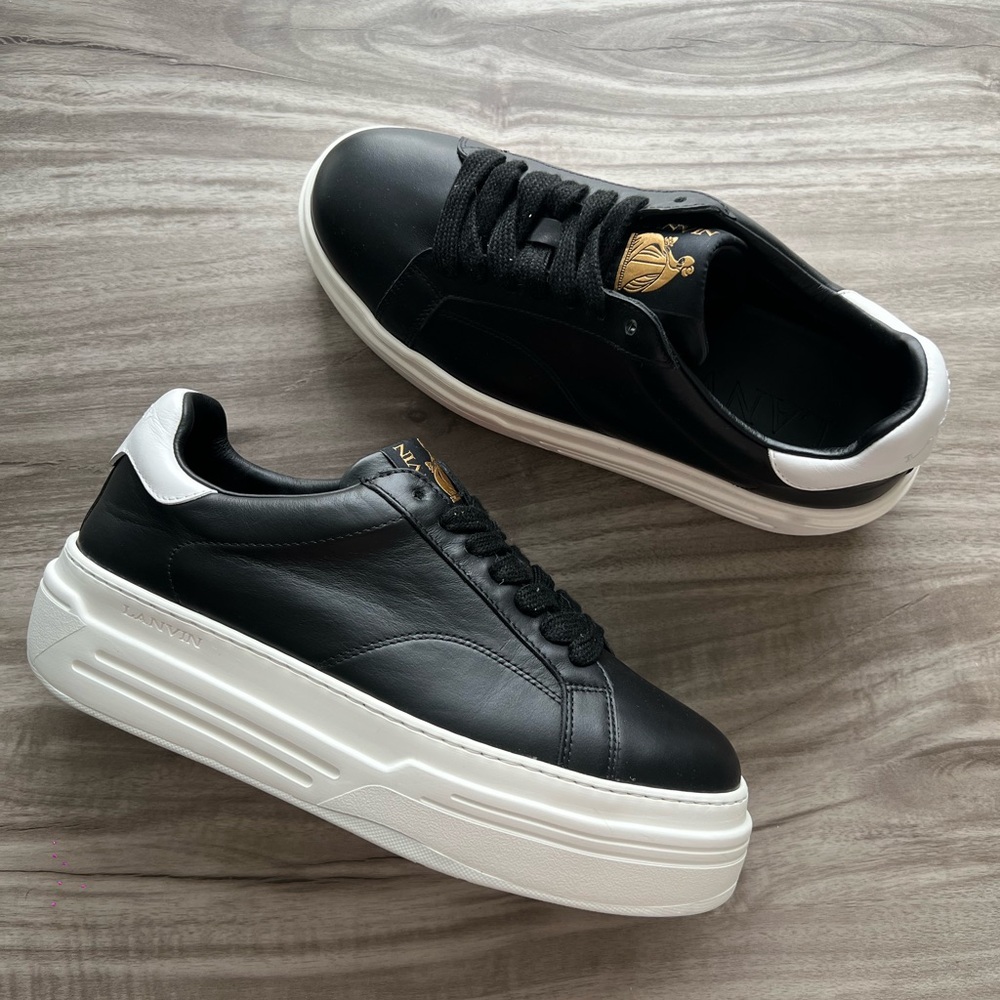 LANVIN Ddb0 Leather Platform Sneaker WORN ONCE Size 9.5 Women’s (EU 40)/ 8 Men’s